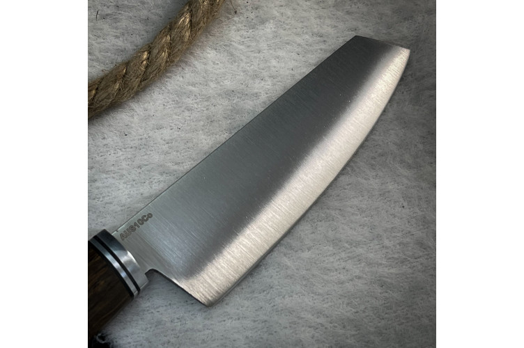 Нож Кири (Aus10Co, Линза, стаб. карельская береза)