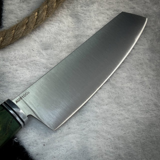 Нож Кири (Aus10Co, Линза, стабилизированный ясень)