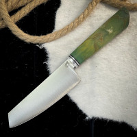 Нож Кири (Aus10Co, Линза, стабилизированный ясень)