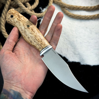 Нож Аркуда (AUS10Cobalt, стаб. карельская береза)