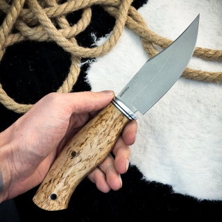 Нож Аркуда (AUS10Cobalt, стаб. карельская береза)