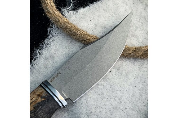 Нож Аркуда (AUS10Cobalt, стаб. карельская береза)
