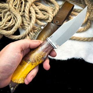 Нож Аркуда Люкс (M390, стаб. кап клена)