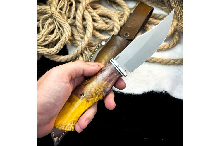 Нож Аркуда Люкс (M390, стаб. кап клена)