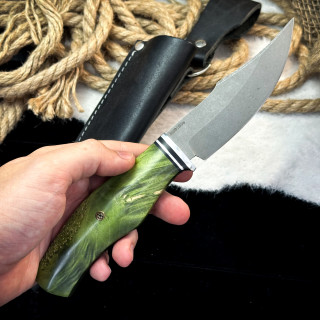 Нож Аркуда (AUS10Cobalt, стаб. клён)