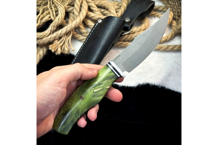 Нож Аркуда (AUS10Cobalt, стаб. клён)