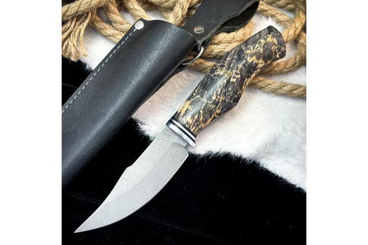 Нож Аркуда (AUS10Cobalt, стаб. клён)