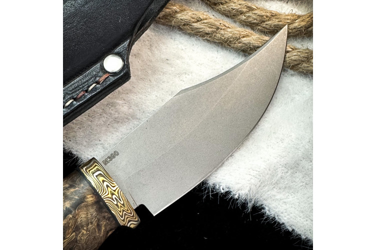 Нож Аркуда Люкс (M390, стаб. карельская береза)