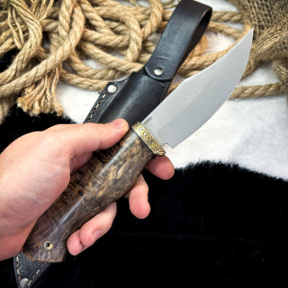 Нож Аркуда Люкс (M390, стаб. карельская береза)