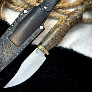 Нож Аркуда Люкс (M390, стаб. карельская береза)
