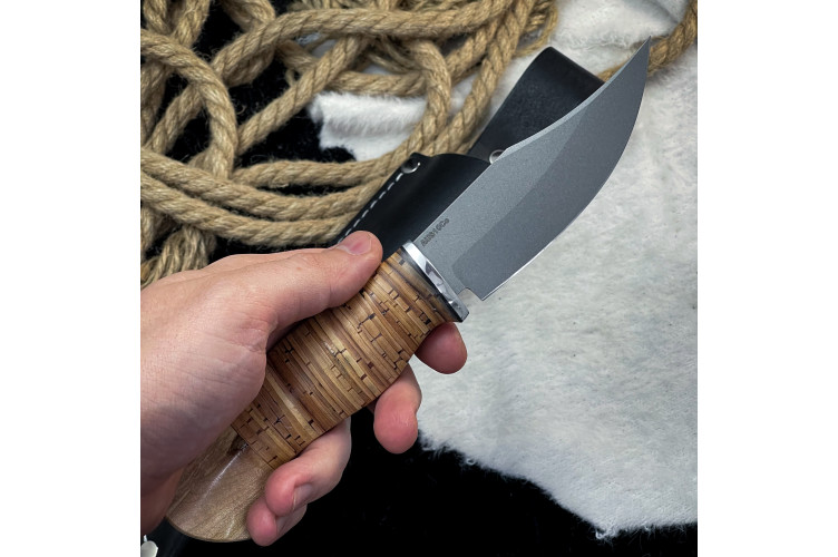 Нож Аркуда (AUS10Cobalt, береста)