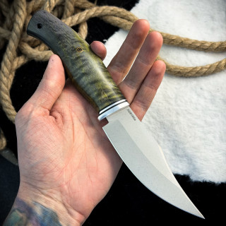Нож Аркуда (AUS10Cobalt, стаб. клён)