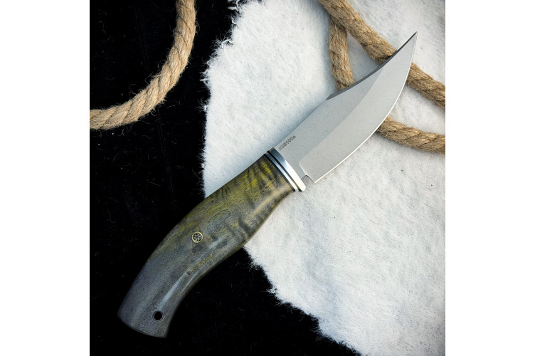Нож Аркуда (AUS10Cobalt, стаб. клён)