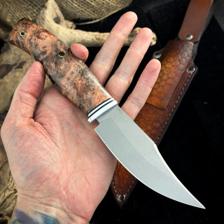 Нож Аркуда Люкс (M398, стаб. кап клена)