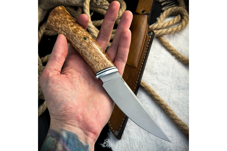 Нож Чардым Люкс (M390, карельская береза)
