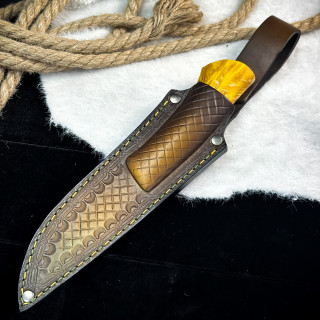 Нож Чардым Люкс (M390, Стабилизированный кап клена)