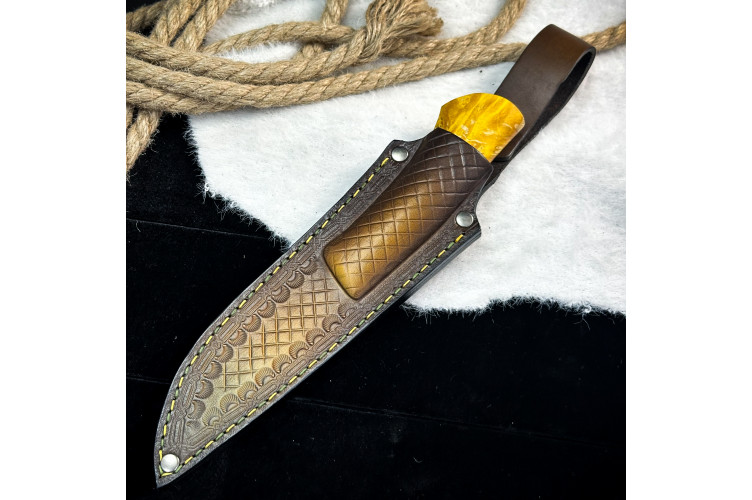 Нож Чардым Люкс (M390, Стабилизированный кап клена)