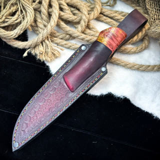 Нож Чардым Люкс (M390, Стабилизированный кап клена)