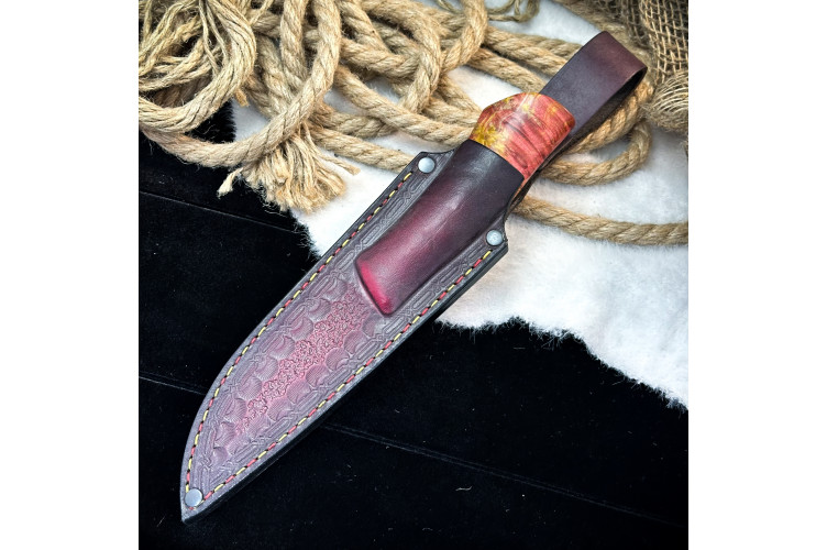 Нож Чардым Люкс (M390, Стабилизированный кап клена)