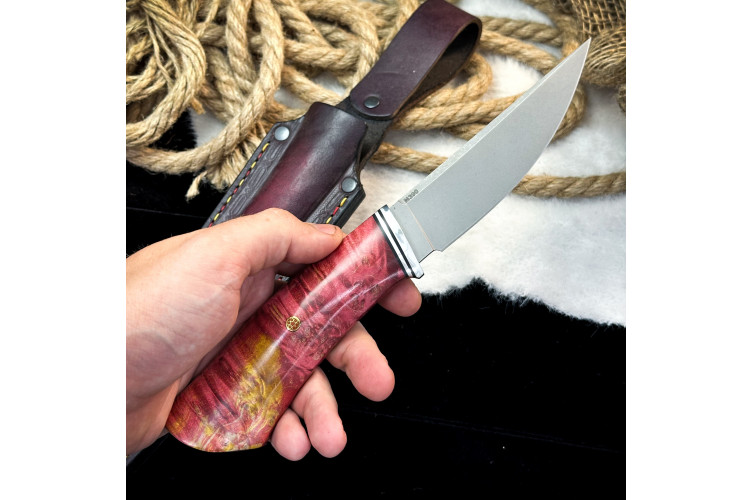 Нож Чардым Люкс (M390, Стабилизированный кап клена)