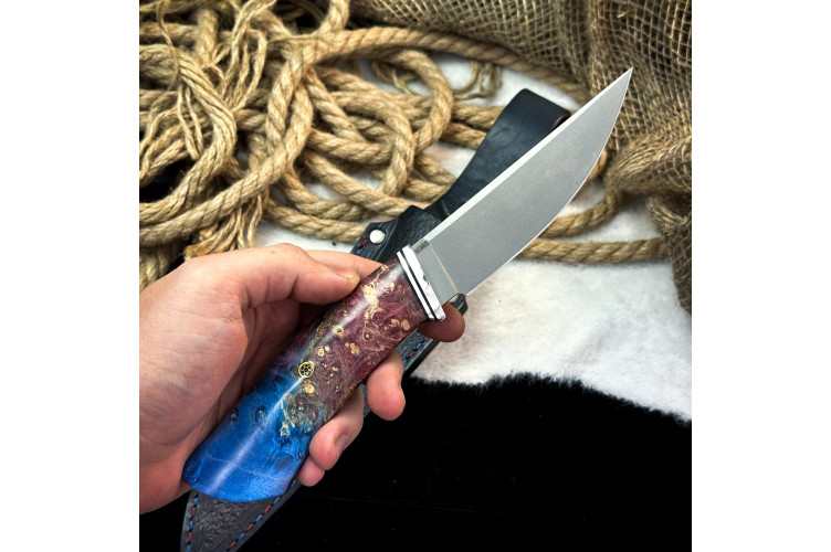 Нож Чардым Люкс (M390, Стабилизированный кап клена)