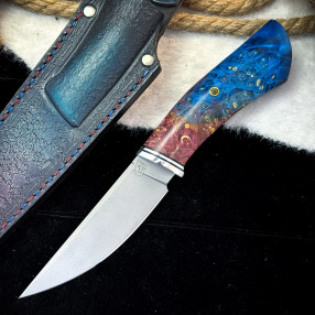 Нож Чардым Люкс (M390, Стабилизированный кап клена)