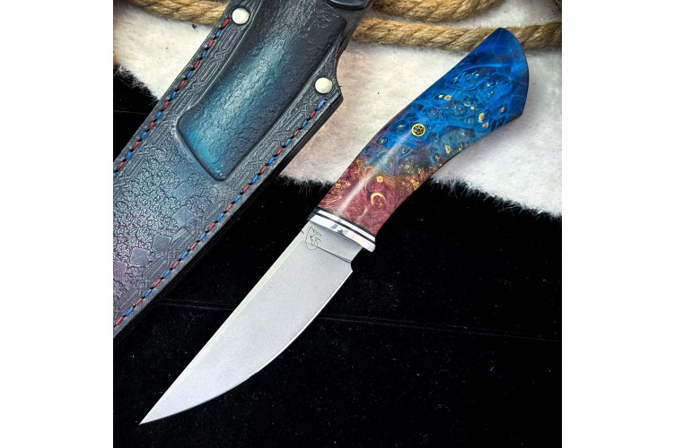 Нож Чардым Люкс (M390, Стабилизированный кап клена)