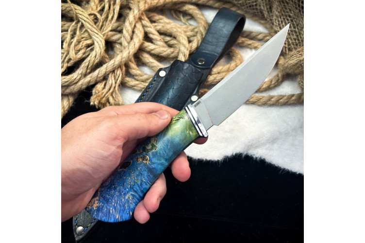 Нож Чардым Люкс (M390, Стабилизированный кап клена)