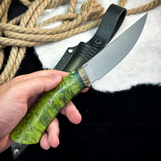 Нож Чардым Люкс (M390, Стабилизированный кап клена)