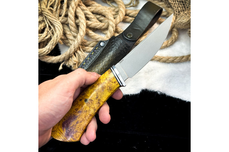 Нож Чардым Люкс (M398, стаб. кап клёна)