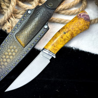 Нож Чардым Люкс (M398, стаб. кап клёна)