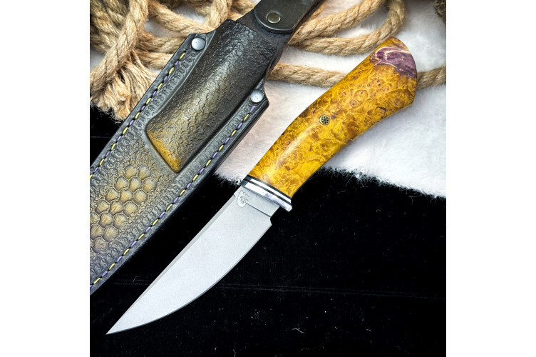 Нож Чардым Люкс (M398, стаб. кап клёна)