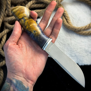 Нож Элой (110Х18М-ШД, стаб. клен)