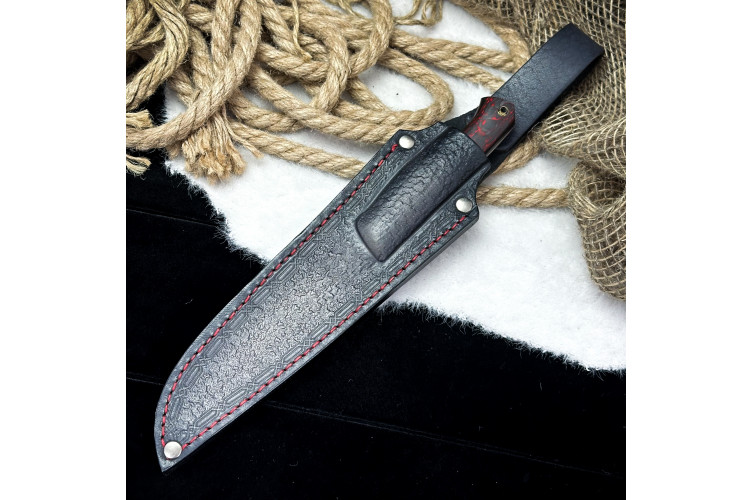 Нож Грумант-кухонный Люкс (ELMAX, карбон)