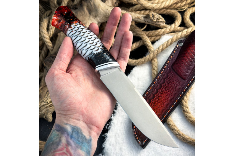 Нож Итиль Люкс (S390, стаб. шишка)