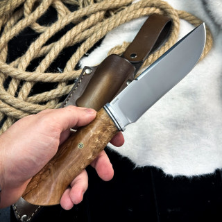 Нож Итиль Люкс (Х12МФ, стаб. карельская береза) 