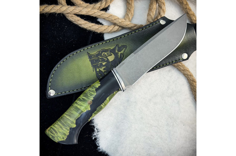 Нож Итиль Люкс (Aus10Co, гибрид, клён и полимер)