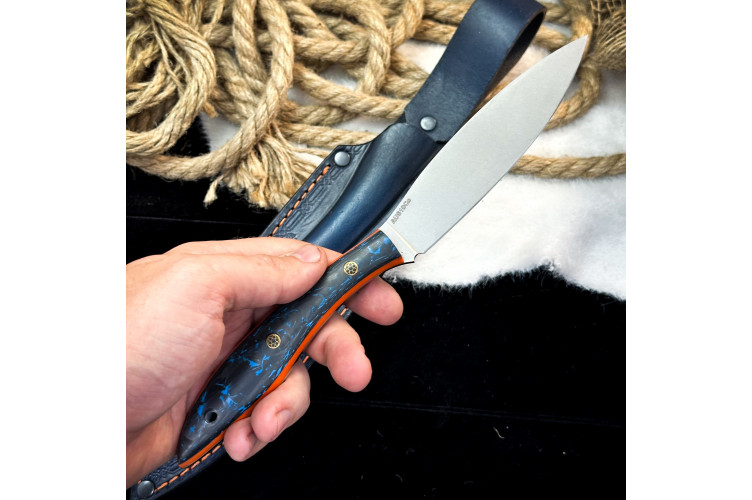 Нож Канадец Люкс (Aus10Co, карбон и G10)