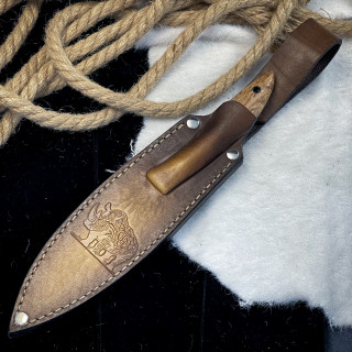  Нож Канадец Люкс (Aus10Co, стаб. карельская береза)