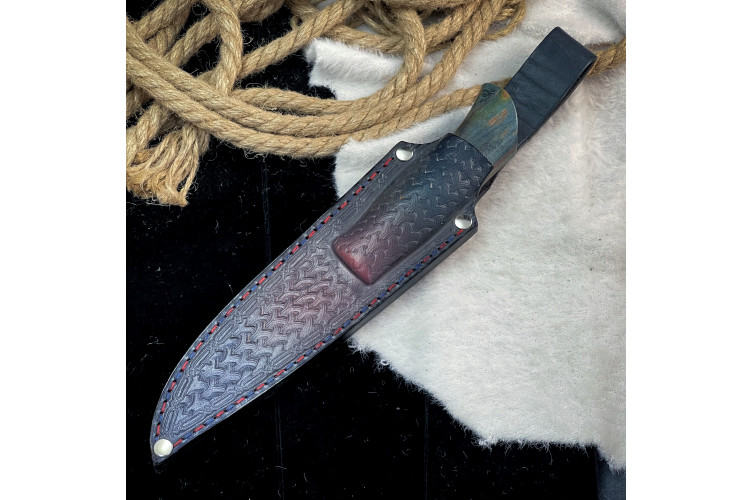 Нож Кержак Люкс (M390, стаб. карельская береза)