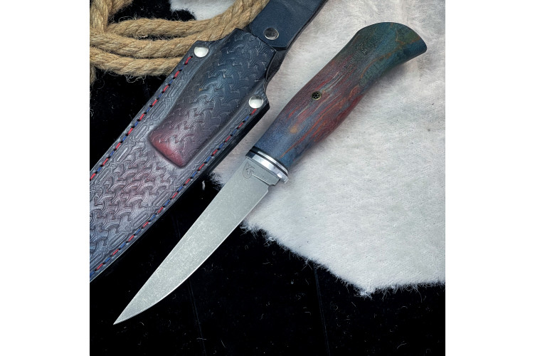 Нож Кержак Люкс (M390, стаб. карельская береза)