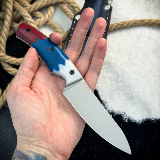 Нож Куркуль Люкс (AUS10Cobalt, микарта)