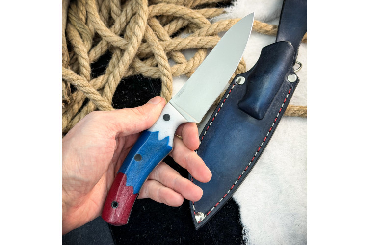 Нож Куркуль Люкс (AUS10Cobalt, микарта)