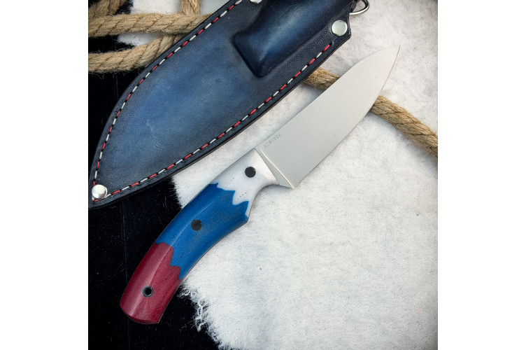 Нож Куркуль Люкс (AUS10Cobalt, микарта)