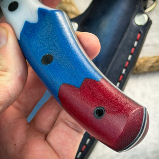 Нож Куркуль Люкс (AUS10Cobalt, микарта)