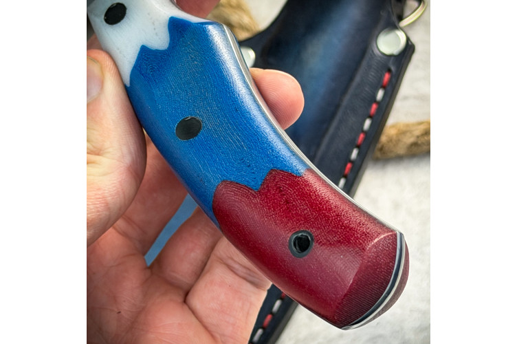 Нож Куркуль Люкс (AUS10Cobalt, микарта)