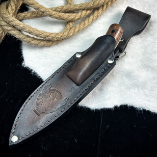 Нож Куркуль Люкс (AUS10Cobalt, стаб. клён)