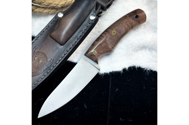 Нож Куркуль Люкс (AUS10Cobalt, стаб. клён)
