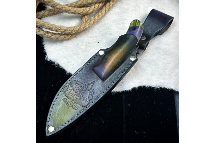 Нож Куркуль Люкс (AUS10Cobalt, гибрид)