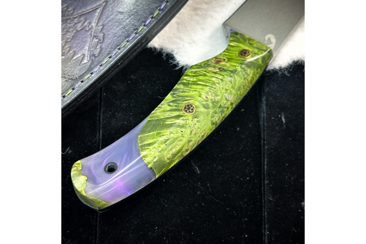 Нож Куркуль Люкс (AUS10Cobalt, гибрид)